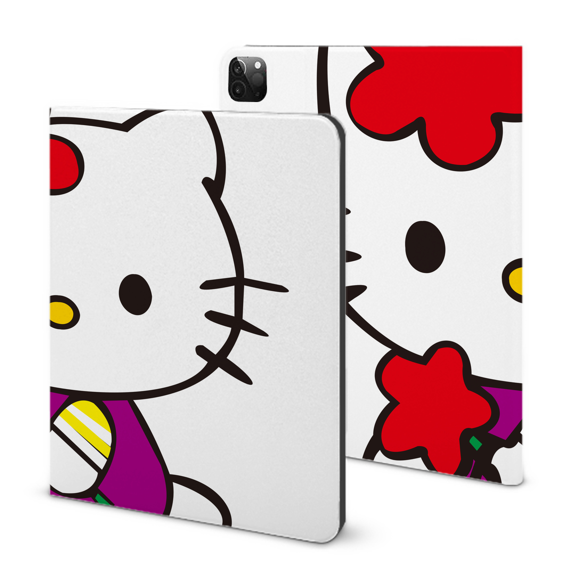 （画像用） Hello Kitty ハローキティ IPadケース ペンホルダー付き ブックスタイルデザイン